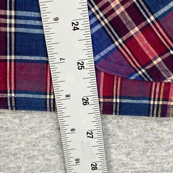 Vintage Country Suburbans Blazer Womens 16 Blue Red Plaid Button Jacket UNION - Picture 11 of 12